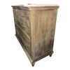 Image 2 : Light Brown Weathered Wood 5-Drawer Dresser, H43" x W50" x D21" -  right top corner chipped