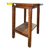 Image 2 : Brown Wooden End Tables, H24.5" x 16" x 17" - RV $195