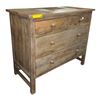 Image 1 : Brown Weathered Wood 4-Drawer Chest, H35.5" x W42" x D21" - RV $595
