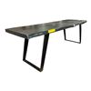 Image 1 : Charcoal Black Live-Edge Wooden Coffee Table / Bench, H18" x W57" x D17" - RV $295