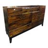 Image 2 : Brown Multi-Drawer Wooden Dresser, H39" x W64" x D18"