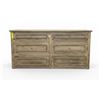 Image 1 : Light Brown Weathered Wood 6-Drawer Double Dresser, H28.5" x W59" x D17" - left top corner chipped