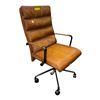 Image 1 : Brown Tufted Faux Leather Executive Office Chair