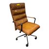 Image 2 : Brown Tufted Faux Leather Executive Office Chair
