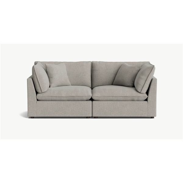BNIB - 2pc Sundays Modular Chill Time Love Seat, Heather - RV $2,860 - 84" W x 42"D x 36" H