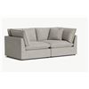 Image 2 : BNIB - 2pc Sundays Modular Chill Time Love Seat, Heather - RV $2,860 - 84" W x 42"D x 36" H