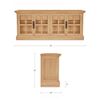 Image 2 : BNIB - Moe's Raymond Sideboard Natural - RV $3,549 - 78" L x 20" W x 32" H