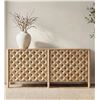 Image 3 : BNIB - Moe's Fulton 4 Door Sideboard Natural - RV $3,899 - 72" L x 19" W x 34" H