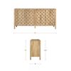 Image 4 : BNIB - Moe's Fulton 4 Door Sideboard Natural - RV $3,899 - 72" L x 19" W x 34" H