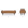 Image 3 : BNIB - Article Ansa 54" Bench Charme Tan - RV $1,049 - 18in H x 54in W x 22in D