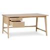 Image 2 : BNIB - Article Krossa 58.5" Desk - White Oak - RV $1,199 - 29.75in H x 58.5in W x 27.5in D