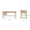 Image 3 : BNIB - Article Krossa 58.5" Desk - White Oak - RV $1,199 - 29.75in H x 58.5in W x 27.5in D