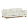Image 1 : BNIB - Article Ceni 83" Sofa Buckler Ivory - RV $1,449 - 31in H x 83in W x 35in D