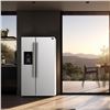 Image 5 : Forno Salerno 36-inch Side-by-Side, 20 cu.ft Refrigerator in White with Ice & Water Dispenser - ENER