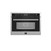 Image 1 : Forno Oliena 24 Inch Built-In Microwave Convection Oven, 1.6 cu.ft., 1000W/1750W, Stainless Steel - 