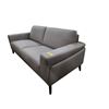 Image 2 : New Classic Furniture Modern Gray Leather Sofa - approx. 75in (new open box)