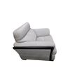 Image 3 : New Gray Leather Tufted Arm Chair - approx. 41in (new open box)