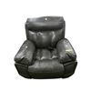 Image 1 : New Charcoal Grey Leather Power Recliner Armchair, W40" - with Power Cord