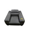 Image 1 : New - Modern Charcoal Gray Leather Armchair, W39