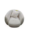 Image 1 : New Cozy Cream Boucle Chair, W36"