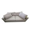 Image 1 : New Off-White Fabric Loveseat, W79"