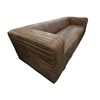 Image 2 : New Modern Brown Leather Sofa, W92"