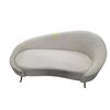 Image 1 : New Contemporary Cream Boucle Sofa, W67"