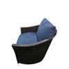 Image 2 : New Outdoor Dark Brown Rattan Swivel Armchair, W31"