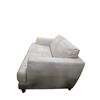 Image 3 : New Contemporary Khaki Faux Leather Loveseat, W56"