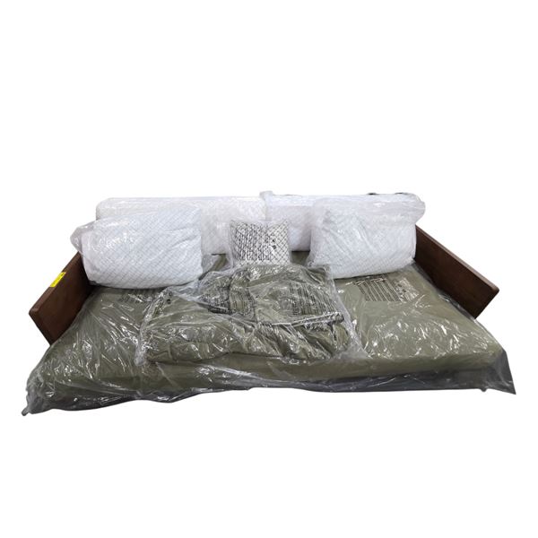 New Rove Concepts Maria Sofa - Olive Green - RV: $3999, W92.5"