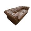 Image 2 : New Chesterfield Style Leathe, Chestnut, W83"