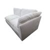 Image 2 : New - Low Profile White Modular 1-Pcs Sectional Sofa, W78" - some stains