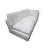 Image 3 : New - Low Profile White Modular 1-Pcs Sectional Sofa, W78" - some stains