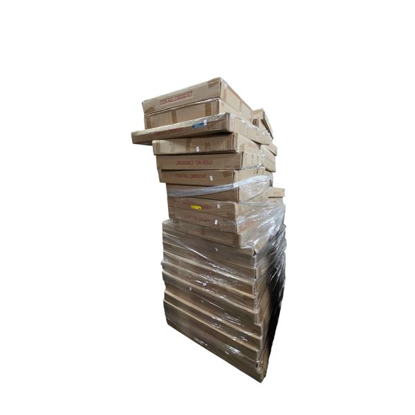Pallet Lot: CM Modern Framed Square and Rectangular Wall Mirrors - Assorted Sizes