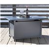Image 3 : BNIB Paramount Gale Aluminum Convertible Fire Table, Rectangular, Slate Grey FP-341-GY MSRP $799