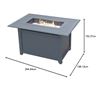 Image 4 : BNIB Paramount Gale Aluminum Convertible Fire Table, Rectangular, Slate Grey FP-341-GY MSRP $799