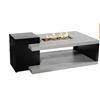 Image 1 : BNIB Paramount Dray Aluminum Convertible Fire Table, Rectangular, Black and Grey FP-10185 BK MSRP $9