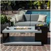 Image 4 : BNIB Paramount Dray Aluminum Convertible Fire Table, Rectangular, Black and Grey FP-10185 BK MSRP $9