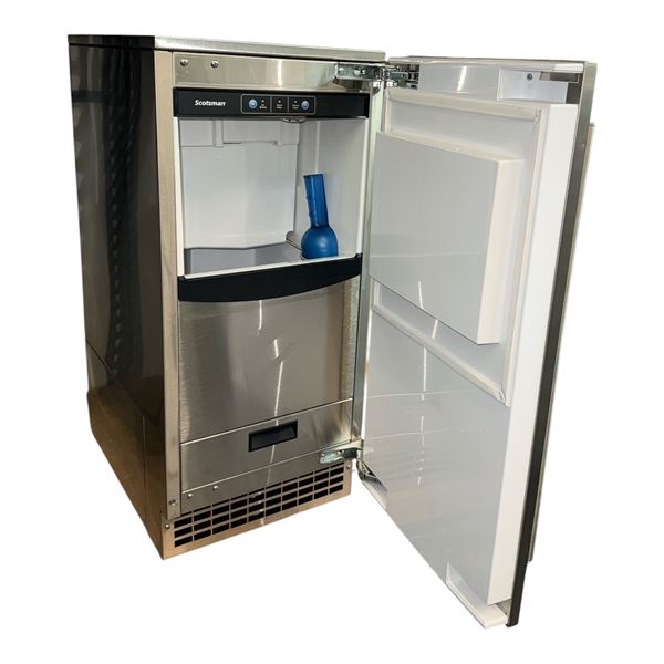 Scotsman 15" Stainless "Nugget" Ice Machine w/pump - Model number SCN60PA-1SS - S/n 22051320012965