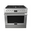 Image 1 : New Open Box - Fulgor 36"All Gas Accento Range - MSRP $7,489 - MODEL #F4PGR366S2 - s/n Q830220002