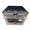 Image 6 : New Open Box - Fulgor 36"All Gas Accento Range - MSRP $7,489 - MODEL #F4PGR366S2 - s/n Q830220002