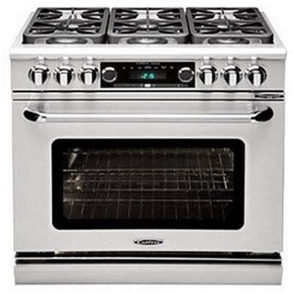 BNIB - Capital 36" Dual Fuel Range w/ 6 Open Burners Gas Type: Natural Stainless Steel (new in box)