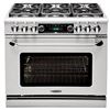 Image 1 : BNIB - Capital 36" Dual Fuel Range w/ 6 Open Burners Gas Type: Natural Stainless Steel (new in box)