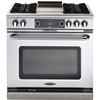 Image 1 : BNIB - Capital 36" Dual Fuel Range w/ 4 Open Burners + 12" Griddle, Built-In Rotisserie, Self Clean