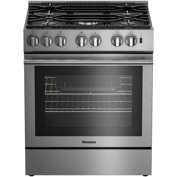 New Blomberg 30" Dual Fuel Range Self Clean - Model BDF30522SS - S/N 2110009705
