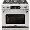 Image 1 : New Capital 36" Dual Fuel Range w/ Griddle, Built-In Rotisserie - Model CSB362G2N - SN MSDB1218-0465