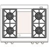 Image 3 : New Capital 36" Dual Fuel Range w/ Griddle, Built-In Rotisserie - Model CSB362G2N - SN MSDB1218-0465
