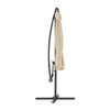 Image 2 : CorLiving 9.5ft UV-Resistant Offset Patio Umbrella in Warm White - Model: PPU-410-U