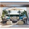 Image 3 : CorLiving 9.5ft UV-Resistant Offset Patio Umbrella in Warm White - Model: PPU-410-U