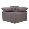 Image 3 : BNIB Moe's Clay Corner CHair Livesmart Fabric Light Grey
